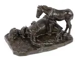 Constantin Cristescu, Sub greutatea jugului, 1913, bronz