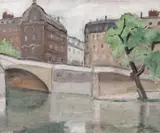 Sena by Theodor Pallady, prima jumătate a anilor '30, ulei pe pânză lipită pe carton, sold Jun 2019