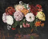Crizanteme by Octav Băncilă, ulei pe pânză, sold Jun 2019