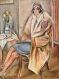 Tache Papatriandafil, Eleganță, 1929, ulei pe pânză