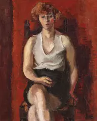Eleva de balet by Iosif Iser, 1929, ulei pe pânză, sold Jun 2019