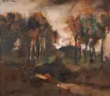 Mircea Ciobanu, Peisaj, ulei pe pânză