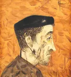Personaj by Sorin Ilfoveanu, 1994, ulei pe pânză, sold Jun 2019