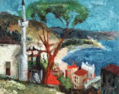 Ion Țuculescu, Peisaj la Balcic, 1937, ulei pe pânză