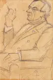 Theodor Pallady, La chemise bleu, creion pe hârtie