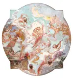 Alegoria dragostei (Proiect de frescă pentru Palatul Cantacuzino) by Nicolae Vermont, ulei pe carton, sold Jun 2019