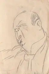Victor Ion Popa, Arșinel, creion pe hârtie