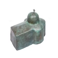 Biserică by Sorin Dumitrescu, bronz, exemplar unic, sold May 2019