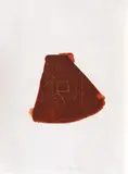 Joseph Beuys, Axblatt (din seria "Fünf Lithographien”), cromolitografie