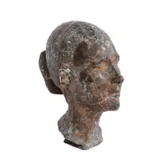 Portret de femeie (Anca Borgovan) by Vasile Gorduz, bronz, turnat în timpul vieții artistului, sold May 2019