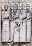 Sorin Dumitrescu, Studiu pentru monolitul deschis înspre jertfă al icoanei Sfinților Martiri Brâncoveni (Grupul creștin dinaintea jertfei)