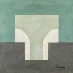 Arcade by Vasile Dobrian, 1991, ulei pe pânză, offered May 2019