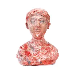 Portret by Silvia Radu, acrilic și ipsos, sold May 2019