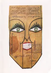 Mască by Saul Steinberg, litografie, sold May 2019