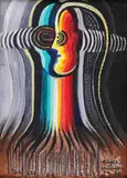 Eugen Craciun, Portret reflectat, 1999, ulei pe pânză