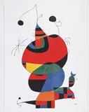 Femme oiseau by Joan Miró, litografie, sold May 2019