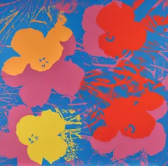 Flori by Andy Warhol, cromolitografie, sold May 2019