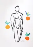 Nud cu portocale by Henri Matisse, cromolitografie, sold May 2019