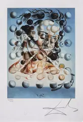 Galatea sferelor by Salvador Dalí, 1952, cromolitografie, sold May 2019