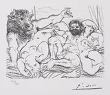 Scenă bahică cu minotauri by Pablo Picasso, litografie, sold May 2019