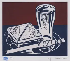 Supper by Roy Lichtenstein, serigrafie, sold May 2019