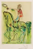 Cavaler roman by Salvador Dalí, cromolitografie, sold May 2019