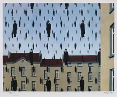 René Magritte, Golconda, cromolitografie