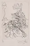 Furia by Salvador Dalí, acvaforte, sold May 2019