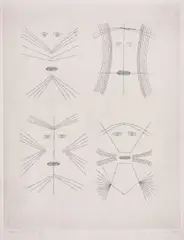 Codex d'un visage by Victor Brauner, 1962, acvaforte, sold May 2019