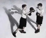 Mircea Suciu, Be a Man, 2007, ulei pe pânză