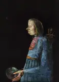 Călător by Ștefan Câlția, 1987, ulei pe pânză, sold Apr 2019