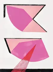 Joc by Geta Brătescu, 2017, tuș și colaj pe hârtie, sold Apr 2019