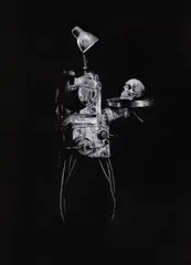 Andras Szabo, Hamlet, 2019, zgrafitare în cerneală de marker aplicată pe panou de plastic