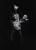 Andras Szabo, Hamlet, 2019, zgrafitare în cerneală de marker aplicată pe panou de plastic