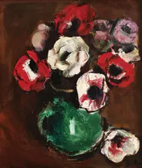 Corneliu Baba, Anemone, 1979, ulei pe carton