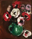 Anemone by Corneliu Baba, 1979, ulei pe carton, sold Apr 2019