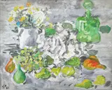 Eugen Popa, Flori și fructe, 1982, ulei pe pânză