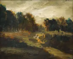 Pădure by Mircea Ciobanu, ulei pe pânză, sold Apr 2019