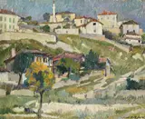 Balcic by Leon Biju, ulei pe carton, sold Mar 2019