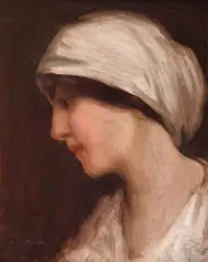 Visare by Leon Biju, ulei pe carton, sold Mar 2019
