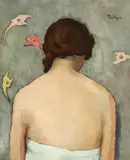Nud by Nicolae Tonitza, ulei pe pânză lipită pe carton, sold Mar 2019