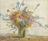Flori de câmp by Kimon Loghi, ulei pe pânză, sold Mar 2019