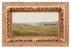 Primăvară pe Valea Doftanei by Nicolae Grigorescu, 1901, ulei pe placaj, sold Mar 2019