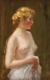 Pierre Auguste Bellet, După baie, ulei pe pânză