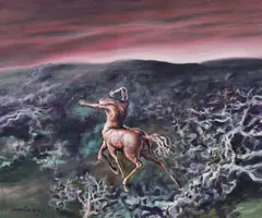 Centaur by Sabin Bălașa, 1993, ulei pe pânză, sold Mar 2019