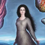 Diva (Portretul sopranei Nicoletta Curriel) by Sabin Bălașa, 1997, ulei pe pânză, offered Mar 2019