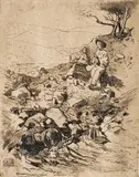 Nicolae Vermont, Cântec de dragoste, 1908, acvaforte