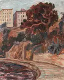 Samuel Mützner, Cheiul din Bastia (Corsica), 1929, ulei pe carton