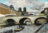 Francisc Gall, Pont Saint Michel spre Notre Dame