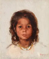 Nicolae Grigorescu, Țărăncuță, ulei pe lemn